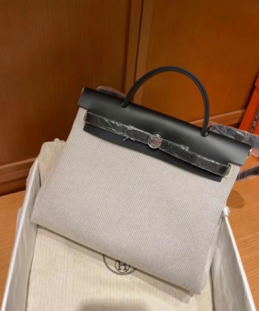 에르메스 에르백31 베통 느와르 은장